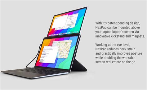 Nexpad Usb C Portable Monitor For Laptop 12 Inch Fhd 1080p