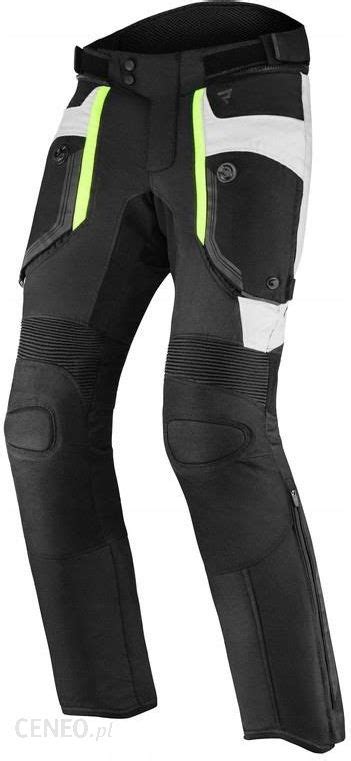 Odzież motocyklowa Rebelhorn Spodnie Borg Black Grey Fluo Czarny