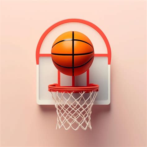 Premium AI Image There Is A Basketball Going Through The Hoop Of A