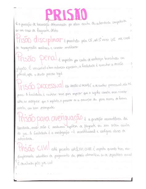 Processo penal resumo prisões e provas Direito Processual Penal