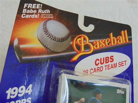 1994 Topps Chicago Cubs Team Set 29 Cards Ryne Sandberg Sammy Sosa