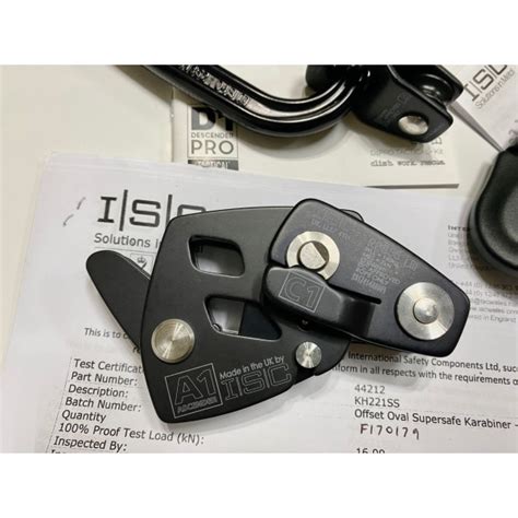 英國 Isc D1pro Tactical 6mm Descender Kit D1專業級戰術型下降器套組 20米