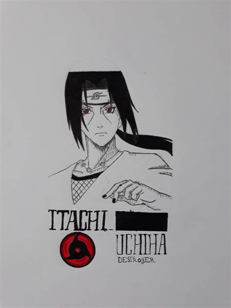 رسمتي لإيتاشي اوتشيهاitachi Uchiha Wiki امبراطورية الأنمي Amino