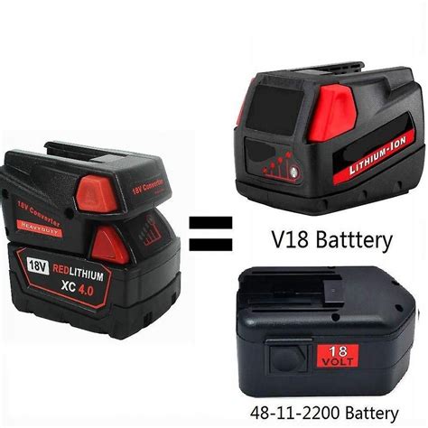 Milwaukee M V Lithium Batterie Konverter Adapter Auf V Xc