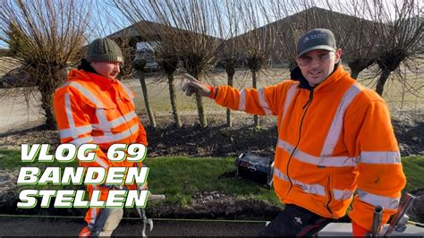 Vlog Banden Stellen Met Vajonwegenbouw Stratenmakers Gaan Door Voor