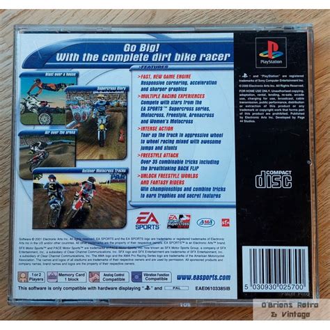 Ea Sports Supercross Playstation 1 Obriens Retro And Vintage