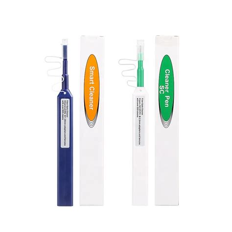 Green 25mm One Click Fiber Optic Cleaner Pen Sc St Fc Connector