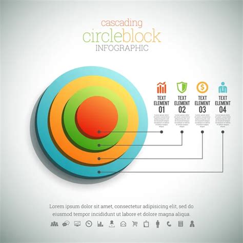 Circular Arrow Progress Chart Infographic Stock Vector Image By