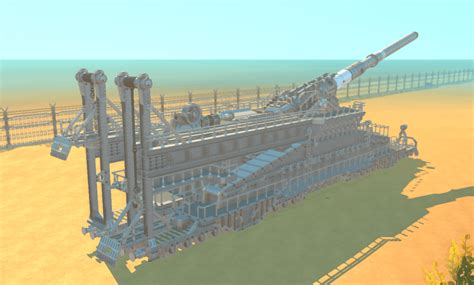 German superheavy Railway Gun - Schwerer Gustav (Dora) : r/ScrapMechanic