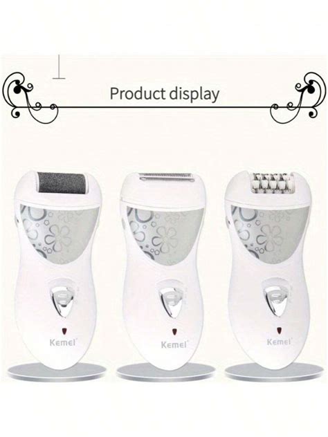 Kemei Electric Epilator Rechargeable Defeatherer Depilatory Cuticle