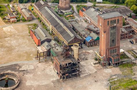 Luftbild Hamm Abrißarbeiten auf dem Gelände der Industrie Ruine