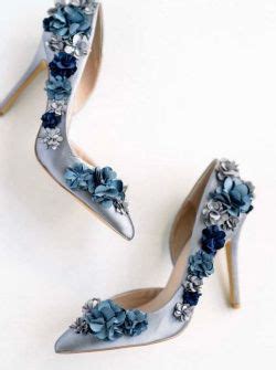 Zapatos En Tonos Azules Foro Moda Nupcial Bodas Mx