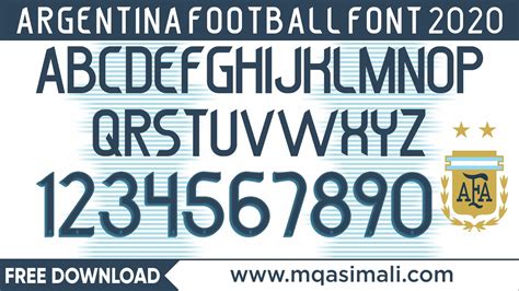 🔥🔥🔥argentina 2020 Football Font Free Download By M Qasim Ali M Qasim