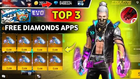 Top 3 Free Diamond App Free Fire Diamond App Free Diamonds FF