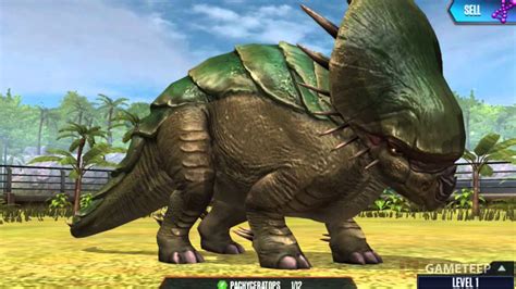 Jurassic World The Game Hybrid Pachyceratops Youtube