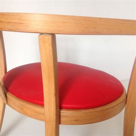 Baumann Fauteuil Rouge La Marelle Mobilier Vintage Pour Enfants