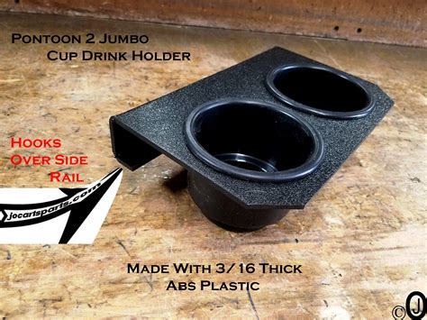 pontoon boat  jumbo cup drink holder black textured abs etsy uk