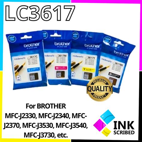 Brother Lc3617 Lc 3617 Original Ink Cartridge Mfc J2330dw J2730dw