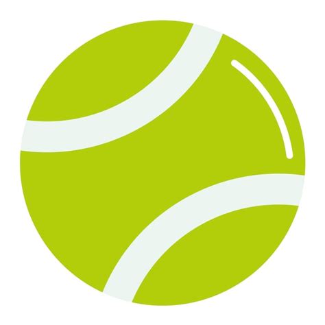 Premium Vector Tennis Ball Flat Illustration