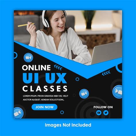 Premium Psd Social Media Digital Marketing And Online Classes Post Template