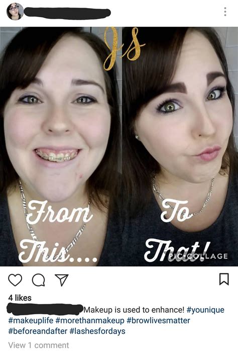 Why would she overdraw her perfectly nice natural brows?! : r/Youniqueamua