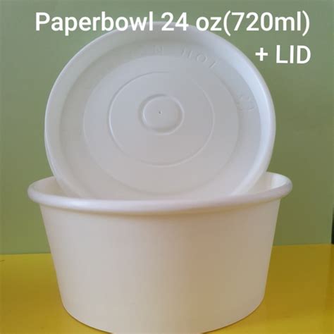 Jual Paper Bowl 24 Oz Lid Putih Isi 50 Pcs Jakarta Utara Toko