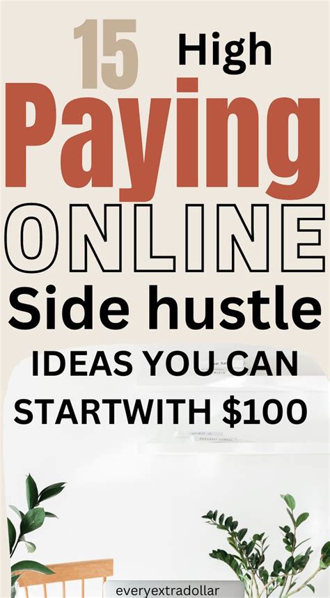 15 High Paying Side Hustle Ideas You Can Start With 100