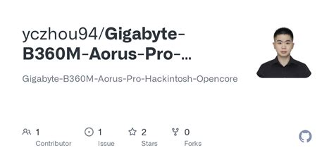 GitHub Yczhou94 Gigabyte B360M Aorus Pro Hackintosh Opencore