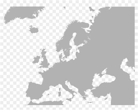 Download Blank Map Europe No Borders - Europe Map No Borders Clipart ...