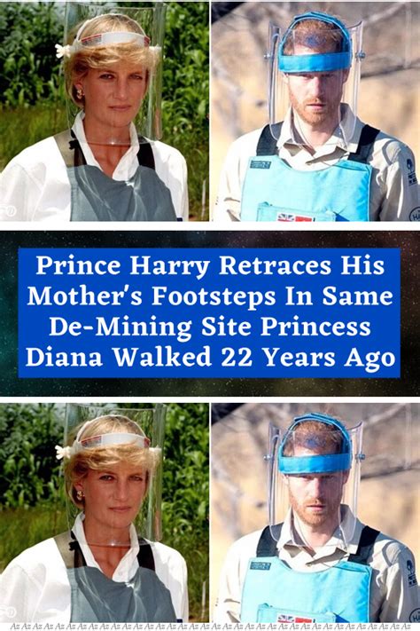 Prince Harry Retraces His Mother S Footsteps In Same De Mining Site