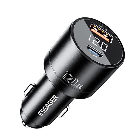 ESSAGER FSJ 009 Series 120W Cell Phone Quick Car Charger Outlet