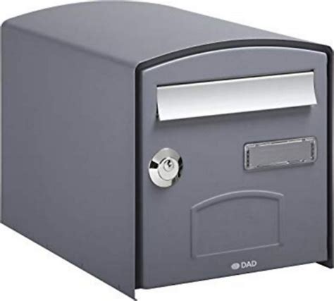 Boîte Aux Lettres 1 Porte Decayeux Dôme Gris Ral 7021 Castorama