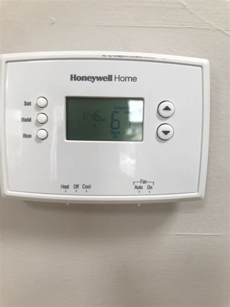 We Have A Honeywell Home Thermostat It S Set To Heat On At 70 Degrees The Inside Temp Is 67