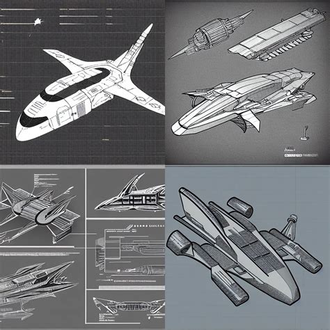 Axonometric Schematics Of A Spaceship Stable Diffusion Openart