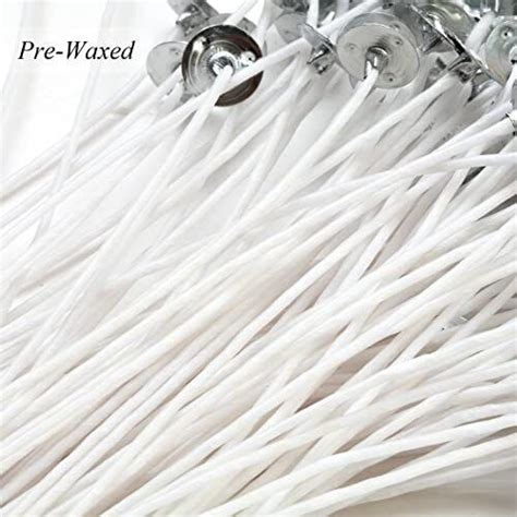 100 Piece 6 Inch Candle Wicks For Candle Making Pre Waxed Diy Cotton Wick Tabs Ebay