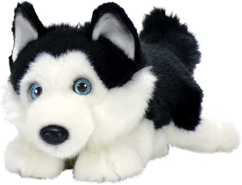 Aurora World Miyoni Lying Husky Plush Black