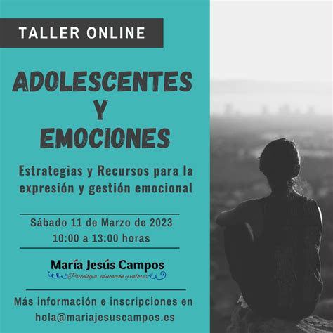 formacion adolescentes  emociones maria jesus campos