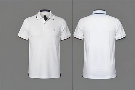 Modelo Realista De Camisa Polo Branca Masculina Foto Premium