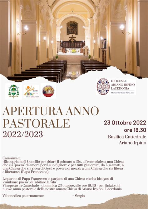 Apertura Anno Pastorale Diocesi Di Ariano Irpino Lacedonia