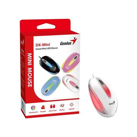 Mouse Genius Dx Mini Usb Blueeye Rgb White 31010025401 28868 Dudu