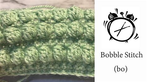 Tutorial How To Crochet A Bobble Stitch Youtube