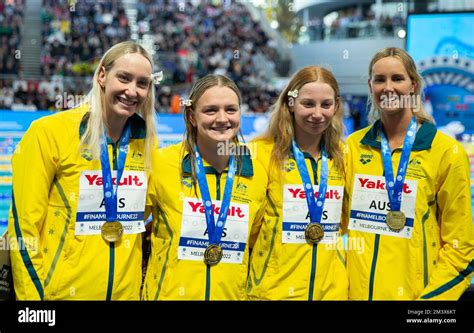 Melbourne Australia 17th Dec 2022 Gold Medalists Of Team Australia