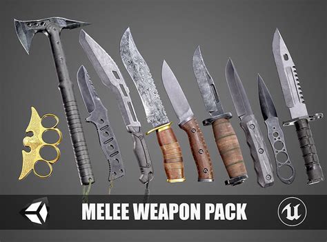 3D Model Collection Melee Weapons Colletion AAA PBR Game Ready Assets VR / AR / low-poly | CGTrader