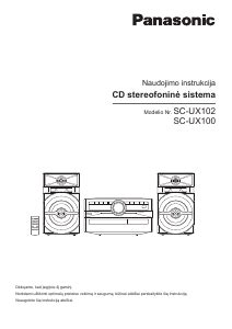 Vadovas Panasonic SC UX102 Stereofoninis Rinkinys