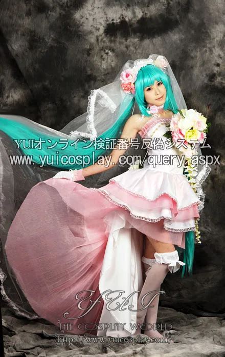 Hatsune Miku Vocaloid Cosplay Costume Bride Fancy Dress Miku Gorgeous