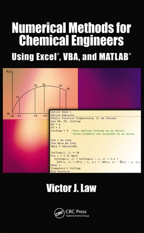 Numerical Methods For Chemical Engineers Using Excel Vba And Matlab