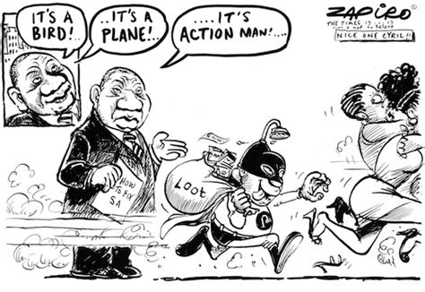 Zapiro's Laugh of the Day - Jacob Zuma: Action Man