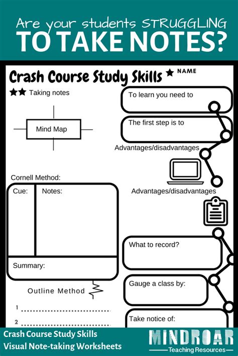 Note Taking Practice Worksheets