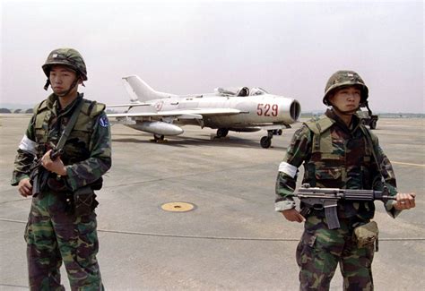 North Korea's MiG-19 Fighter Jet Crashes during Training Manoeuvres