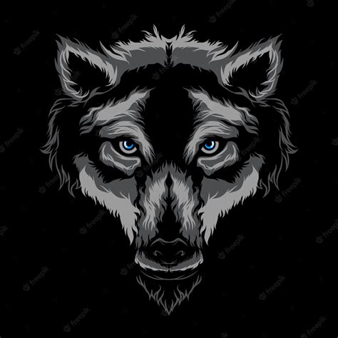 Premium Vector Wolf Vector Illustration Art